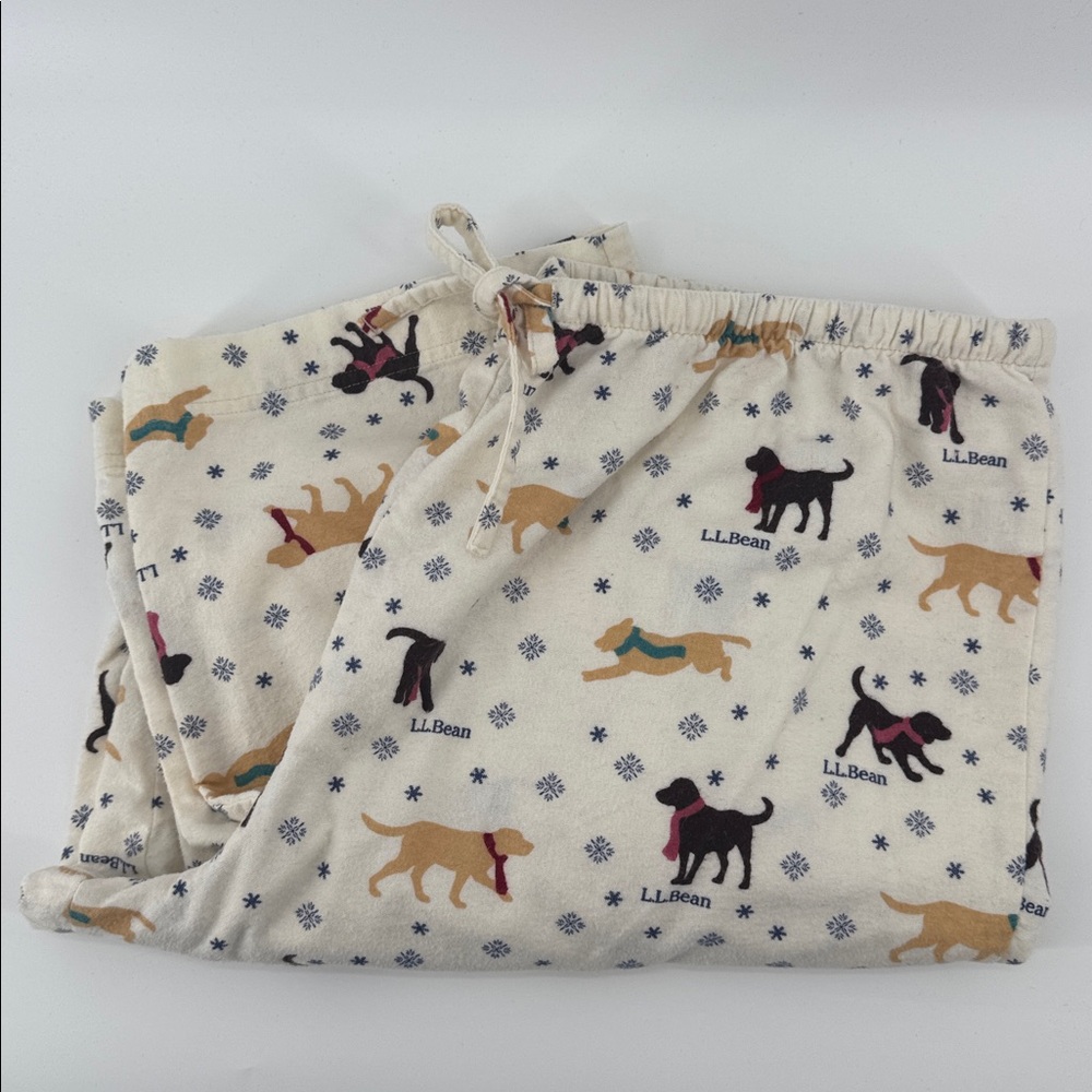LL Bean Labrador Flannel Pajama Pants Size XL - Picture 2 of 10